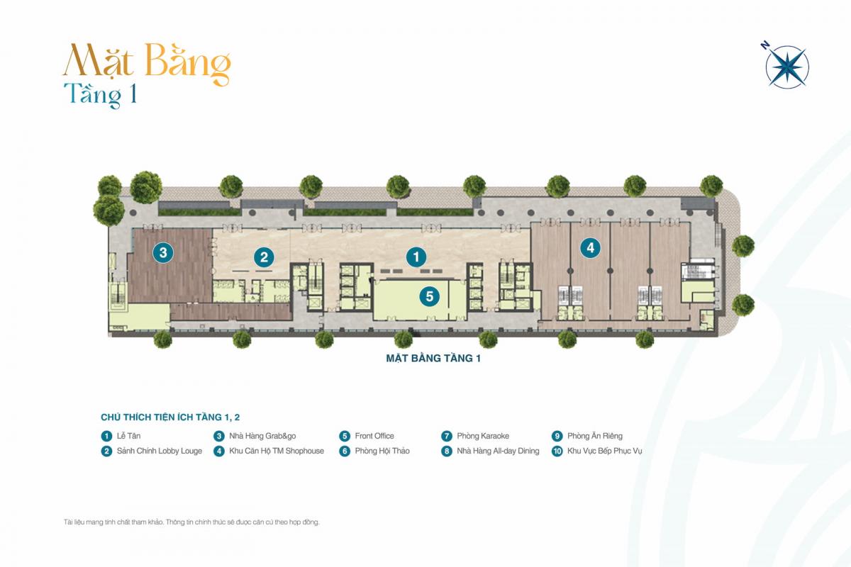 Mặt bằng Vũng Tàu Centre Point tầng1